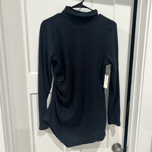 Anthropologie Black Fitted Tunic Sweater